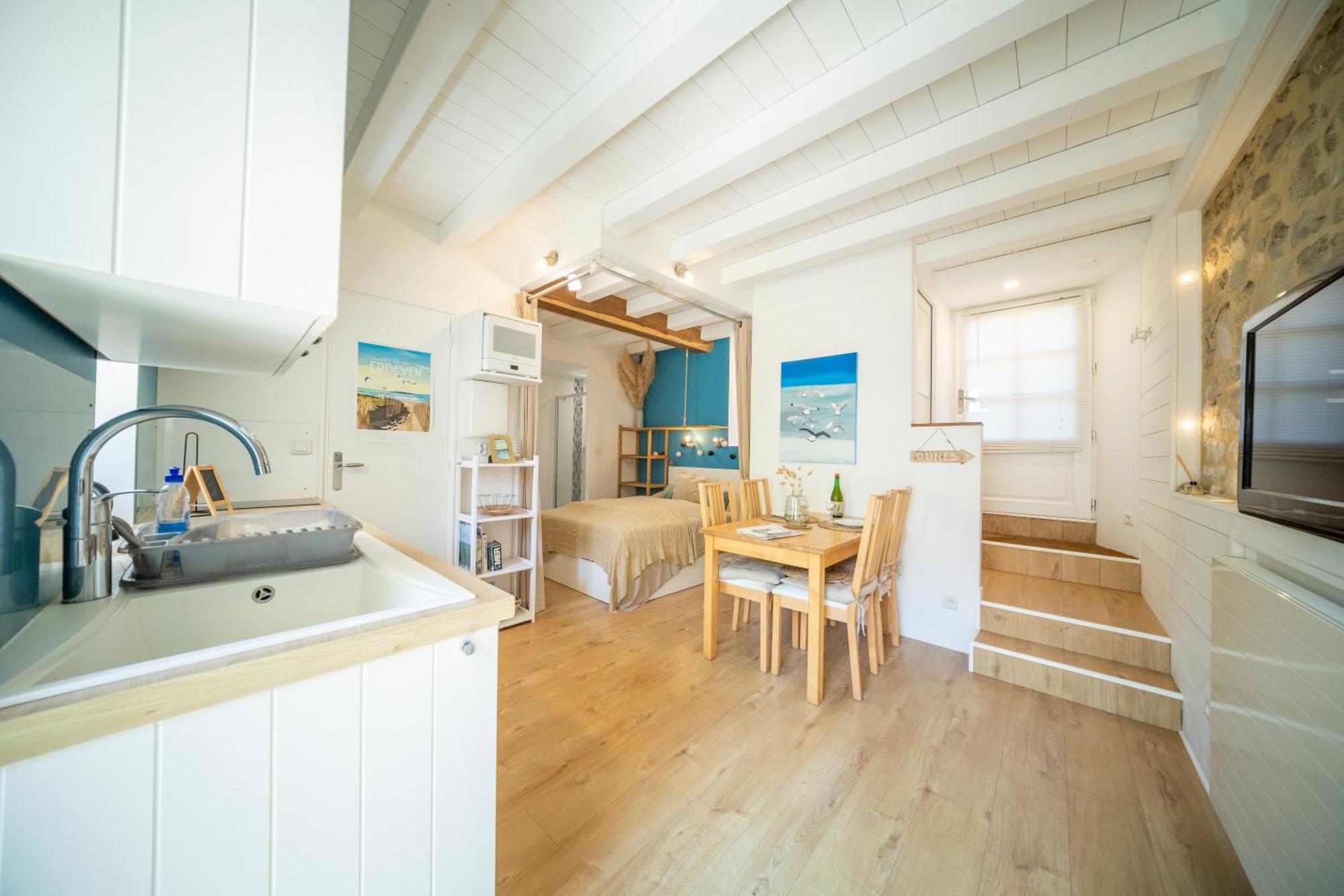 Chaumiere Des Dunes A 350m De La De Kerhillio Apartment Erdeven